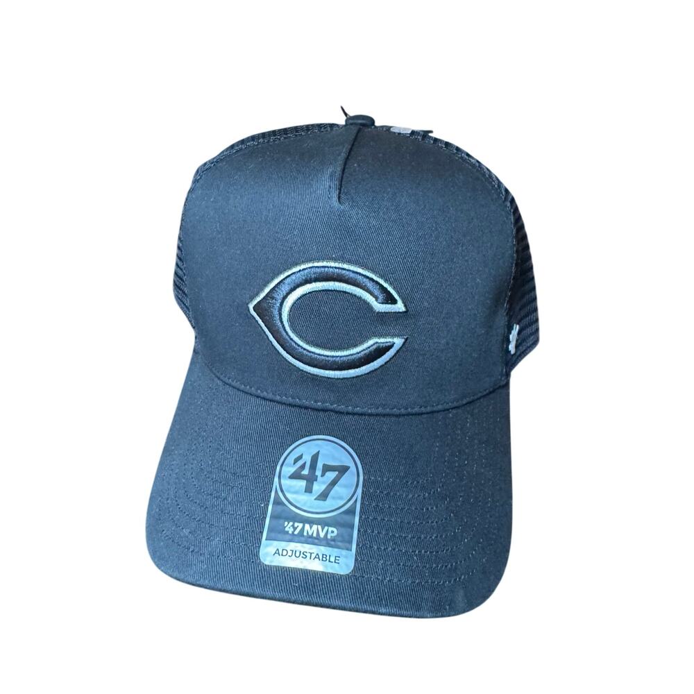 47 Brand Cincinnati Reds White Outline Adjustable Hat Black NWT